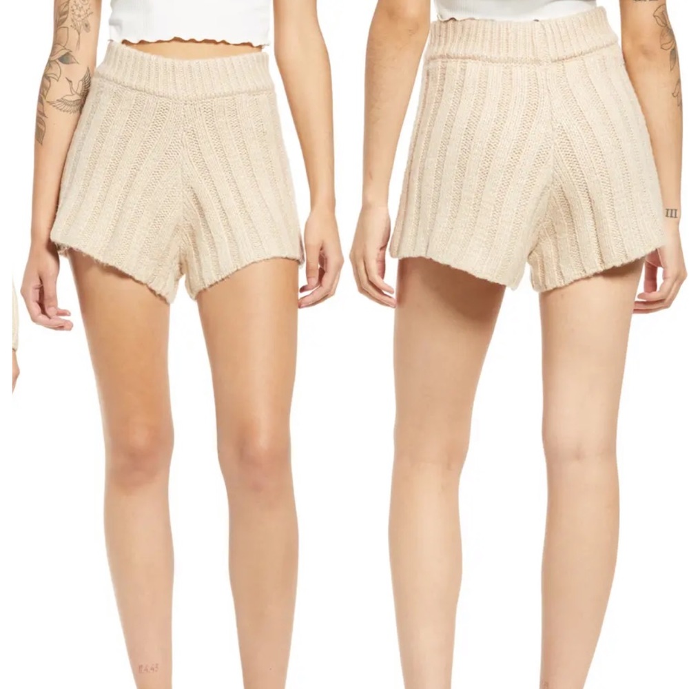 NWT BLANK NYC Sweater Knit High Waisted shorts